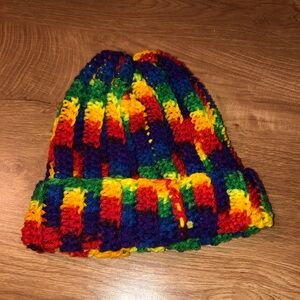 Multicolor Crochet Beanie